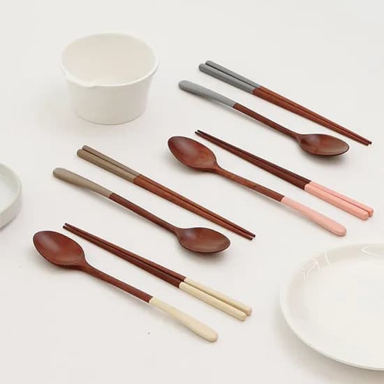 천연옻칠 대추나무 반색 수저세트 5,900원