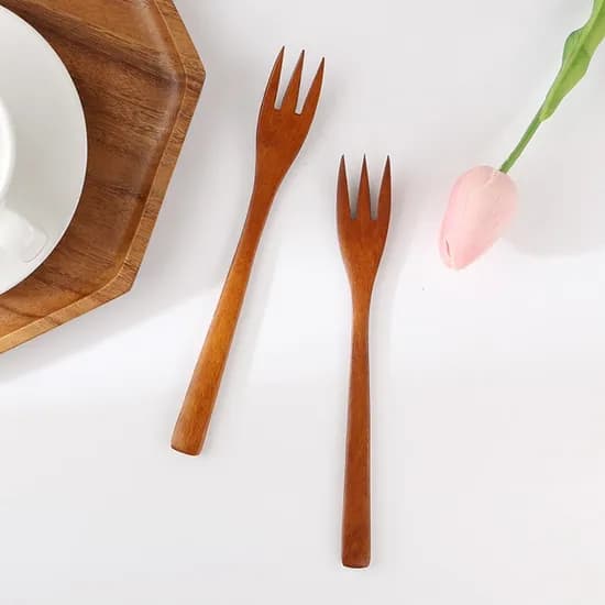 천연옻칠 대추나무 어린이 포크S