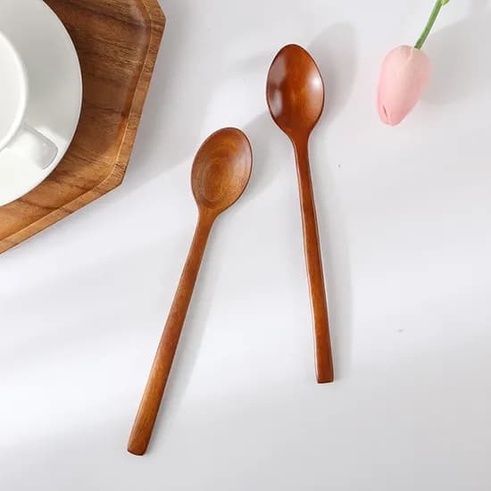천연옻칠 대추나무 어린이 수저L