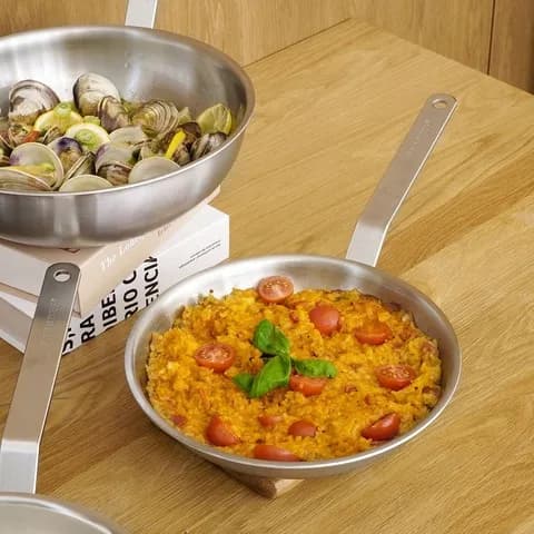 무연마제 통3중 IH 인덕션 프로셰프 프라이팬 궁중팬 웍 24cm 단품 외