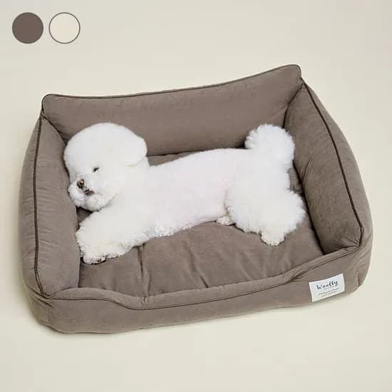 베이직 사각 강아지 애착 방석 고양이 쿠션 3size 2colors