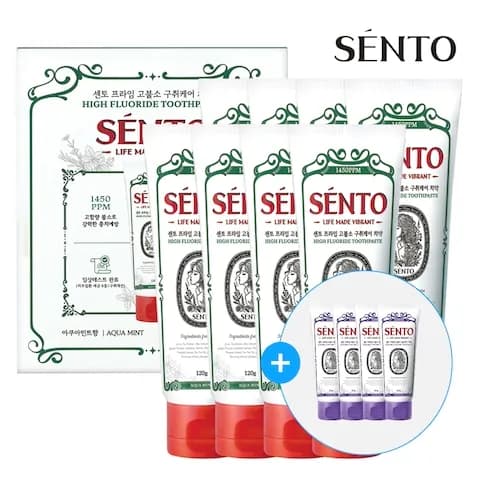 8+4 프라임 고불소 치약 3종 120g 8개+4개
