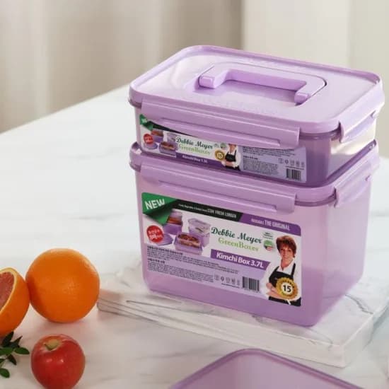 그린박스 신선보관 숨쉬는 833 김치통 퍼플 1.5L 1P