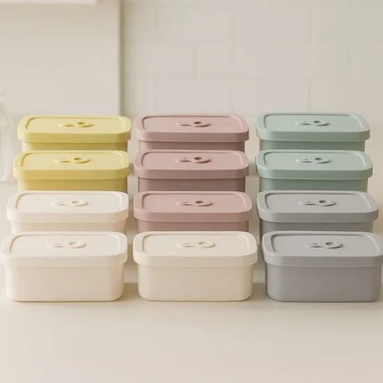 소소 실리콘 밥팩 스팀홀 밀폐용기 550ml 3P세트 5colors