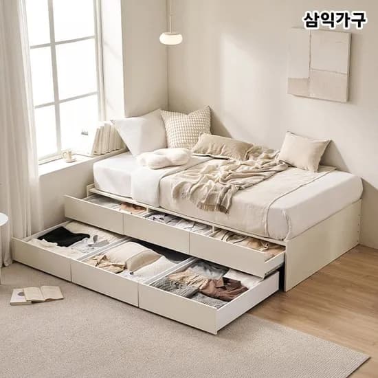 식스 6단 무헤드 빅수납 침대 SS/Q (매트포함) 279,000원