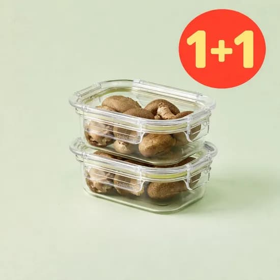 1+1 올 트라이탄 밀폐용기 260ml~3.5L 2P