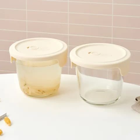 내열유리 실리콘 스팀홀 국용기 700ml 2p세트