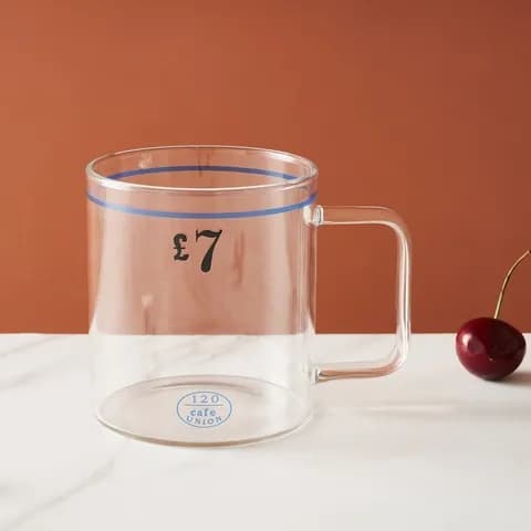 카페유니온 손잡이 내열 유리잔 460ML 7,900원
