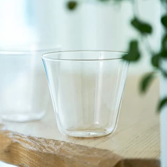 언더리본 투명 유리 글라스 330ml