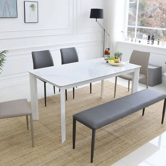 클레르 4인용 양면 포세린 세라믹 식탁 테이블 1500 SL132