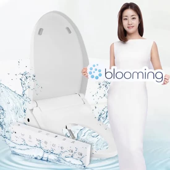 블루밍 자동안심세척 방수IPX7등급 터치리모컨 방수비데 필터없는 WB-R603