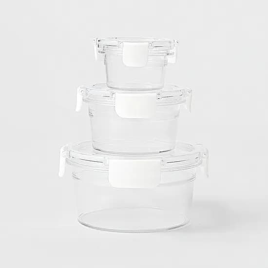 클리어 보존용기 원형 3 SIZE