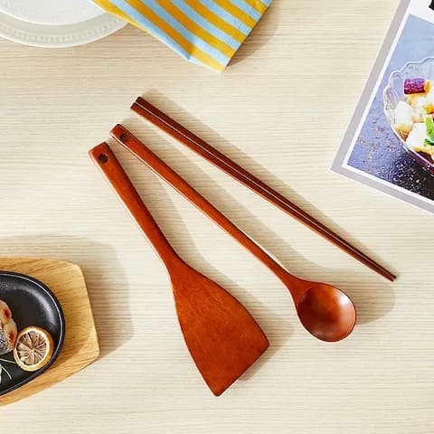 자연옻칠 조리기구 3종 뒤집개+볶음스푼+볶음젓가락
