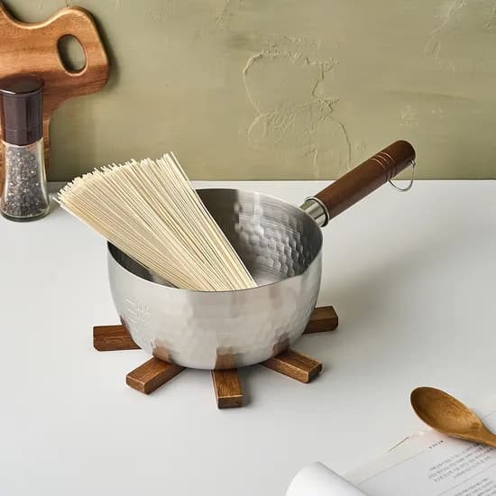 매일쓰는 다크우드 스텐 함마톤 편수냄비 18cm 인덕션가능
