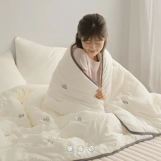 신규컬러출시! 포근폭신 시즈닝 소프트워싱 자수 먼지없는 사계절 차렵이불세트 SS/Q 3컬러