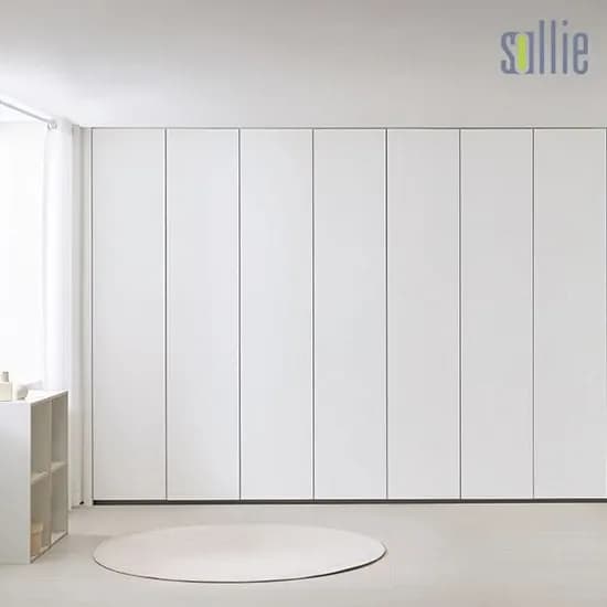플랫 무몰딩 히든도어 맞춤 붙박이장 210~360cm