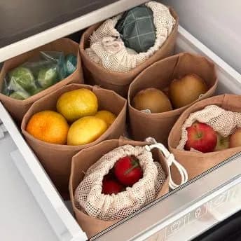 페이퍼백 야채망 세트 냉장고 야채보관 5,600원