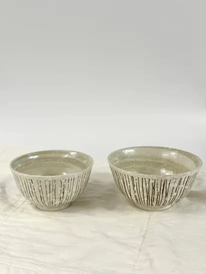밥그릇 국그릇 도자기 공기대접 그릇세트 2size 12cm 13.5cm