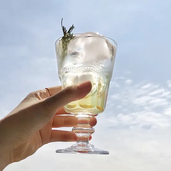 플레르 카사 고블렛잔 250ml 2P세트 홈카페 와인잔 (선물포장 가능)