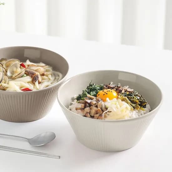 2만개의 리뷰, 1+1 활용도 만점 국산 라이닝 면기 냉면 소바 라면그릇 (총2P)