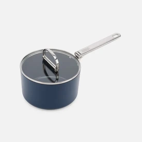스페이스 폴딩 핸들 세라믹 편수냄비 19cm 블루
