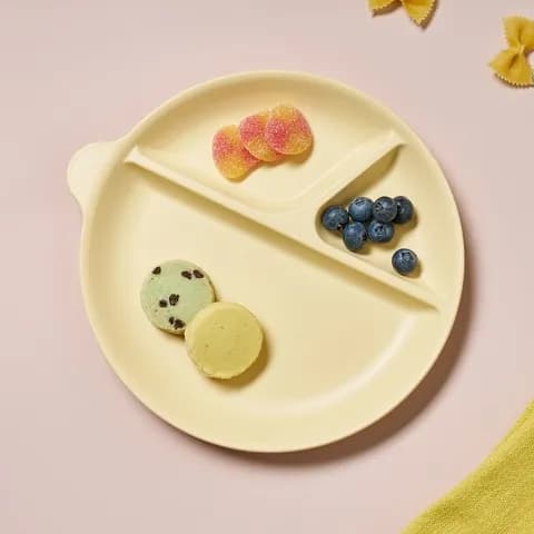 키즈세이프 렌지안심 원형 나눔식판 옐로우 6,900원