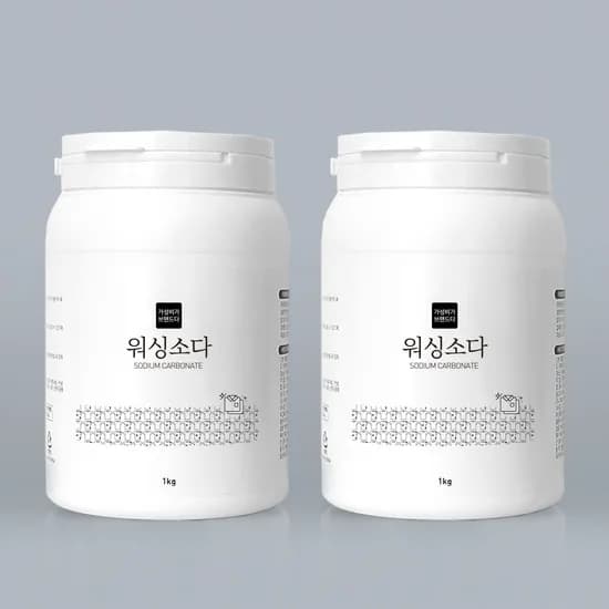 워싱소다 1kg(용기) x 2개 / 탄산소다 세탁세제 세정제