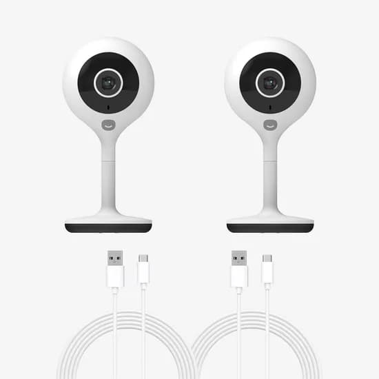 1+1 스마트 홈카메라 고정형 300만 화소 + 3m 케이블 홈캠 출산 육아 CCTV 보안