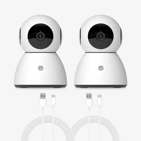 1+1 스마트 홈카메라 Pro 500만 화소 + 3m 케이블 홈캠 출산 육아 CCTV 보안