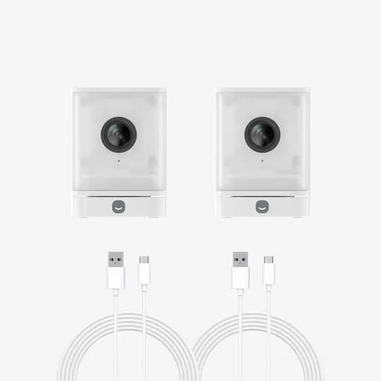 1+1 스마트 홈카메라 큐브 400만 화소 + 3m 케이블 홈캠 출산 육아 CCTV 보안