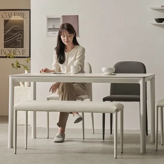 로프트 4인용 포세린 세라믹 식탁세트 1400
