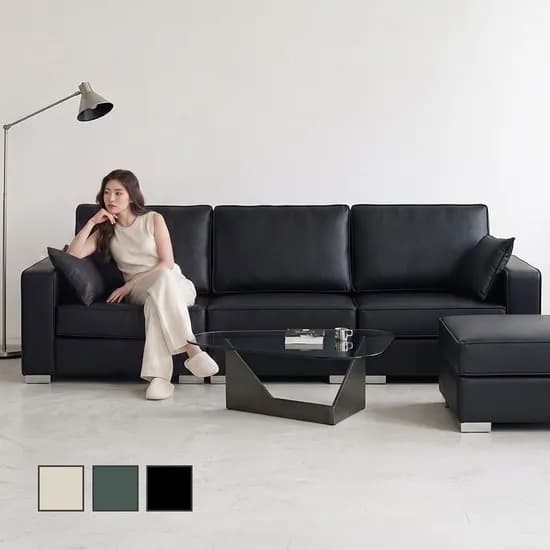 알토 신소재 비건 가죽 모듈 거실 3인 4인용 소파 시리즈 (쿠션무료증정) 3colors