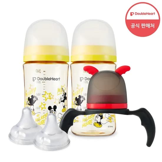 240ml 미키 클래식 트윈팩(젖병2개)+젖꼭지2개+리틀데몬SET