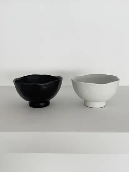 굽 공기 대접 2color