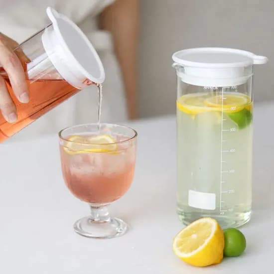 듀오 보틀 내열유리 물병 밀폐용기 700ml x 2P / 밀프렙 샐러드보틀 유리병 캐니스터