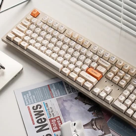 K10 PRO SE2 ZMK 레트로 파스텔 유무선 풀배열 사무실 기계식 키보드