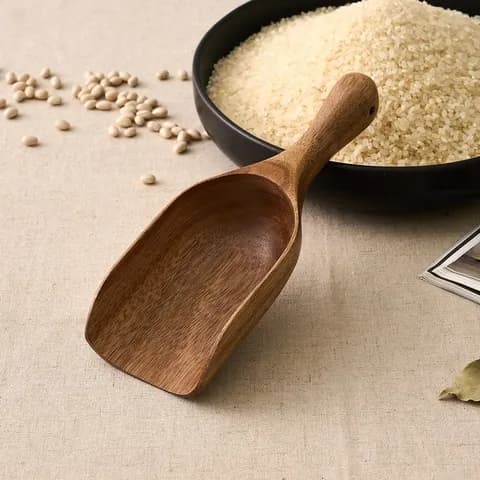 아카시아 우드 곡식스푼 L20.5