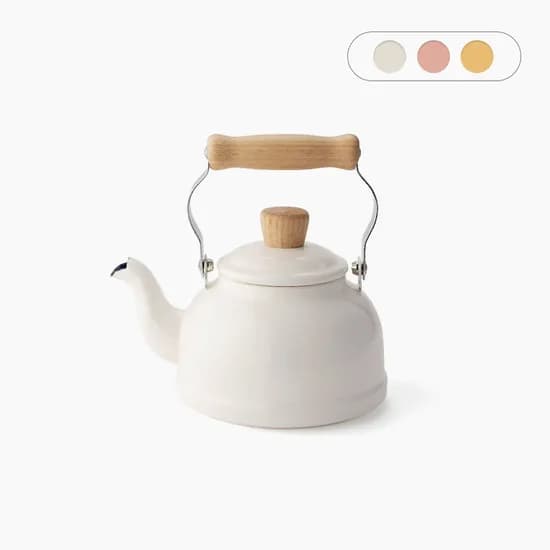 레모 법랑 인덕션 주전자 1.6L 원목핸들