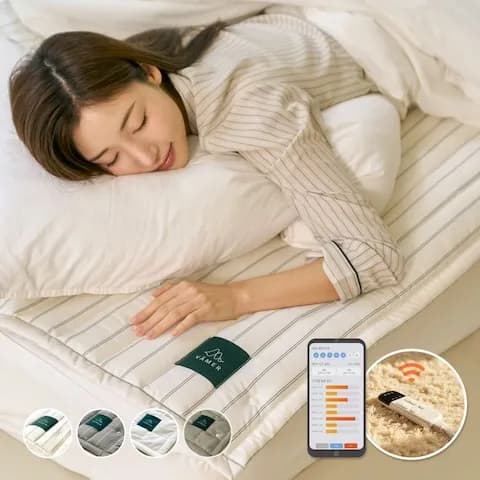 사계절 패드교체형 탄소매트 IOT조절 전기매트 (슈퍼싱글/퀸/라지킹)