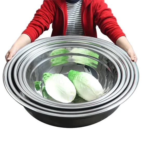 국산 스텐 양푼 믹싱볼 다라이 김장 대야 11size