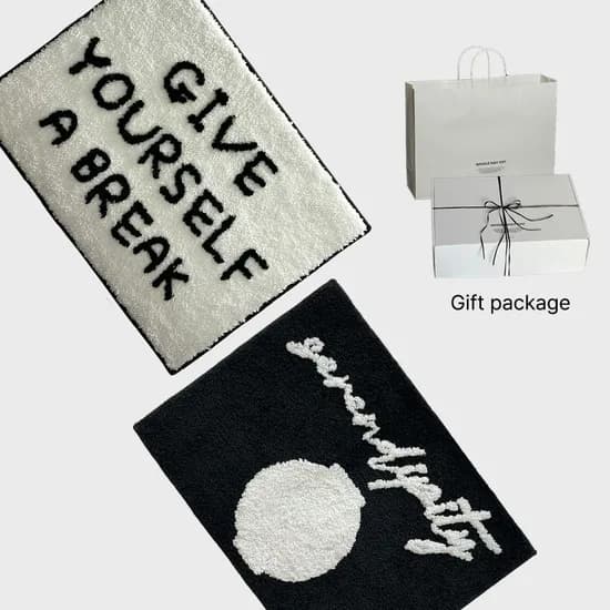 레터링 소프트+세렌디피티 달항아리 미니러그 2p Gift package set