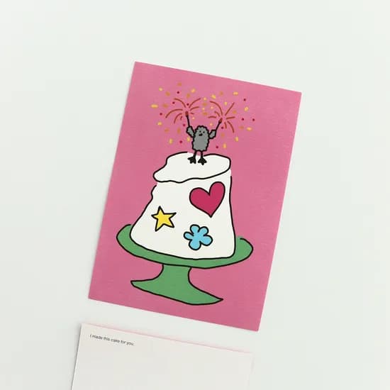 cake postcard 케이크 엽서