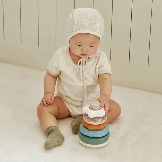 베이직 완구 링 쌓기 유아완구 베이비 완구 딸랑이