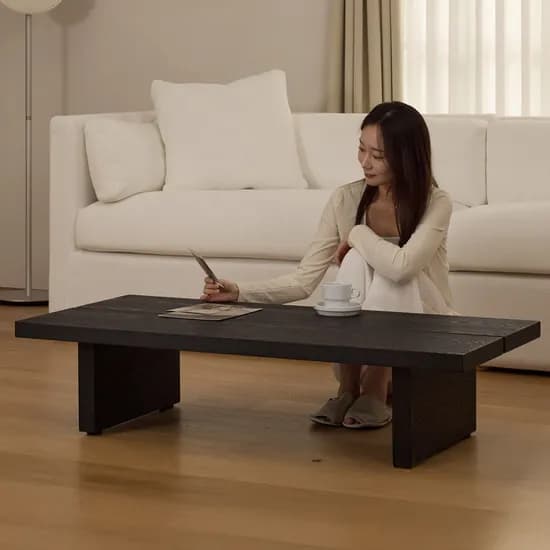 최종 279,000 소정 원목 거실 소파 테이블 좌식 커피 탁자 1200 블랙 T501