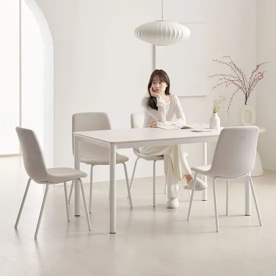 쿠폰가 256,500원 / 미라벨 6인용 테이블 포세린 세라믹 식탁세트 1600