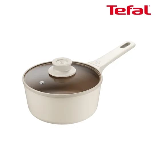 인덕션 주물 아이콘 오트밀크 편수냄비 18cm