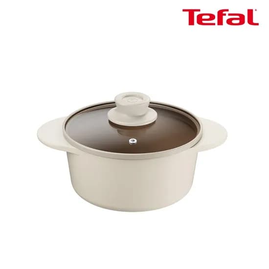인덕션 주물 아이콘 오트밀크 양수냄비 18cm