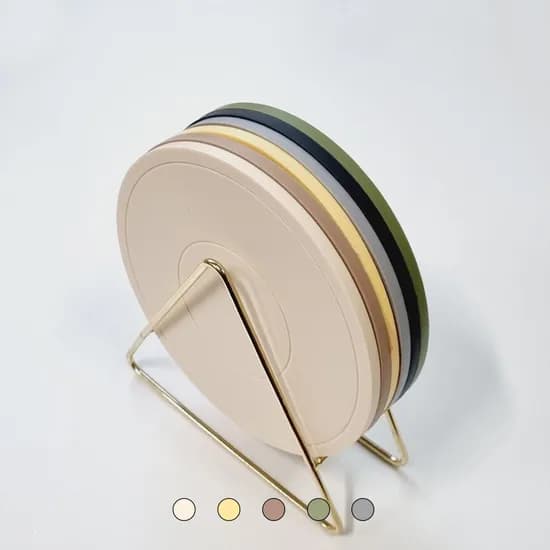 베이직 원형 실리콘 냄비 받침 6.5T 받침대 6color