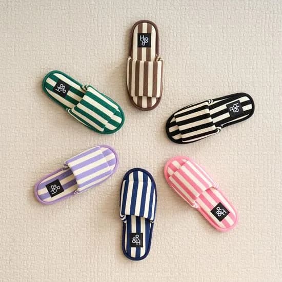 드라이솔 스트라이프 룸슈즈 남성 여성 거실화 룸슬리퍼 2size 6colors