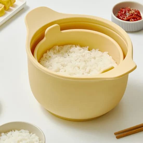 실리프랑 저당밥솥 다이어트 전자레인지용 실리콘 찜기 자취생 미니 밥통